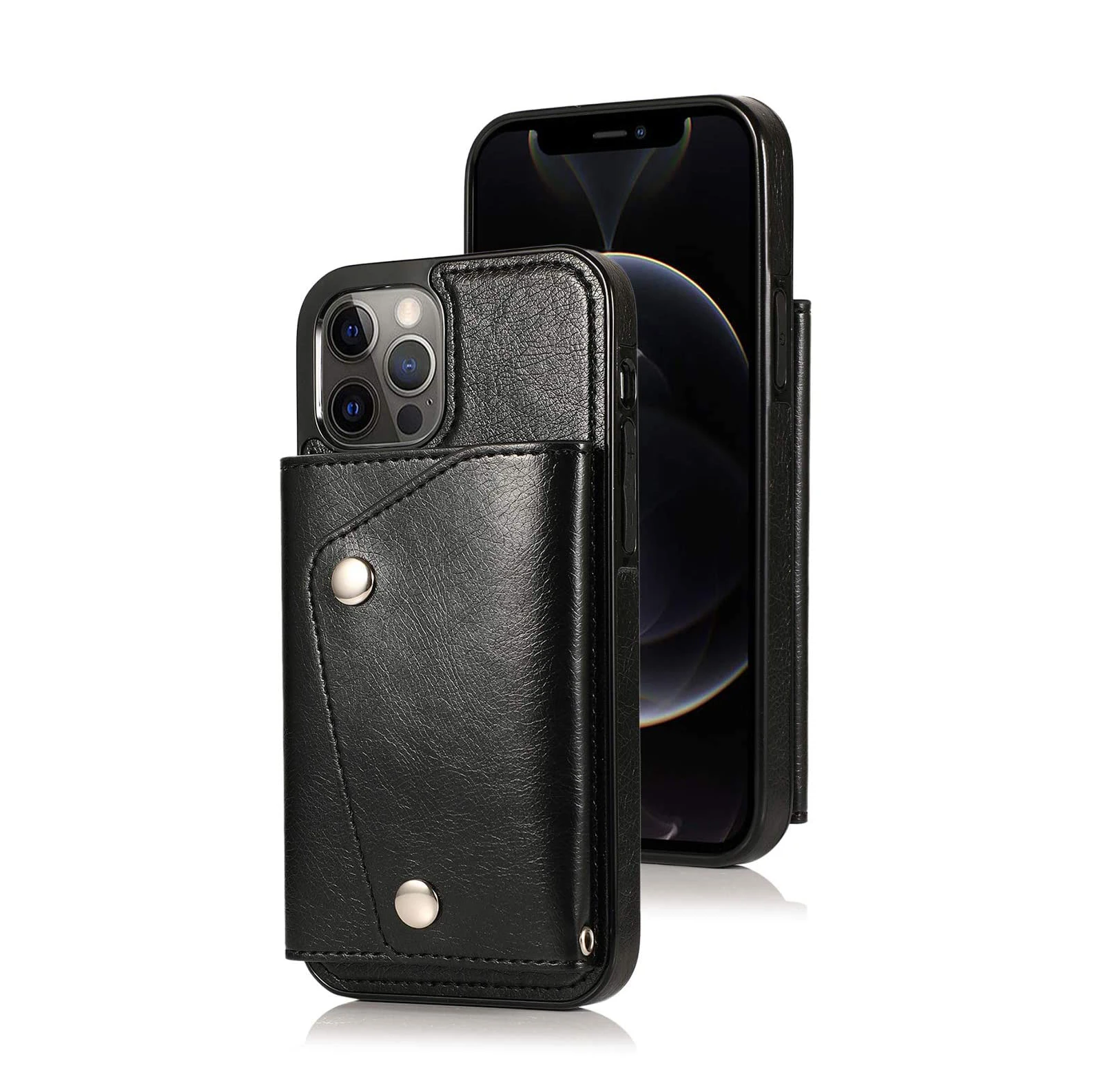 Кожаная сумка через плечо для телефона кожаный чехол с ремешком iPhone 13 Pro Max