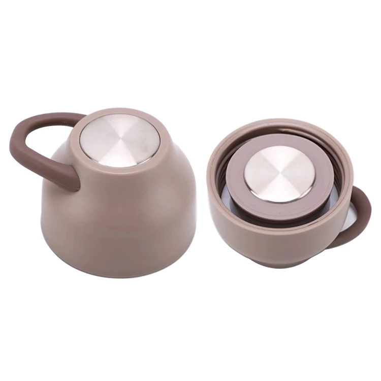 Wanto good quality easy carry double walled stainless steel vacuum flask 400ml milk water bottle for school