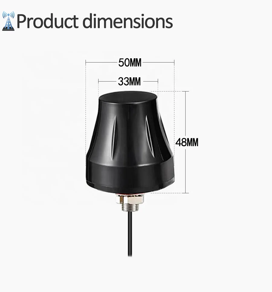 4G LTE Antenna Manufacturer Screw Mount Wideband Cellular Antenna for External use on outdoor assets worldwide