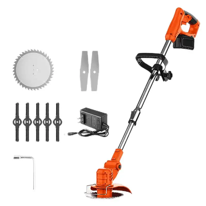 High-quality lithium electric lawn mower charging type small lawn high power weeding machine tool set