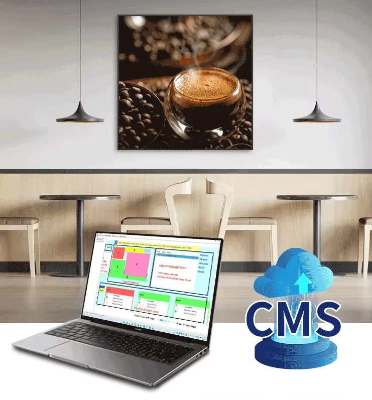 59.8 Inch Wall Mounted Square LCD Display Monitor 1900x1900 Resolution 350 Nits for Advertising Equipment Digital Signage