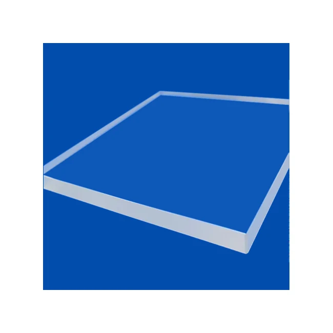 Transparent laser boring rectangle uv quartz glass plate