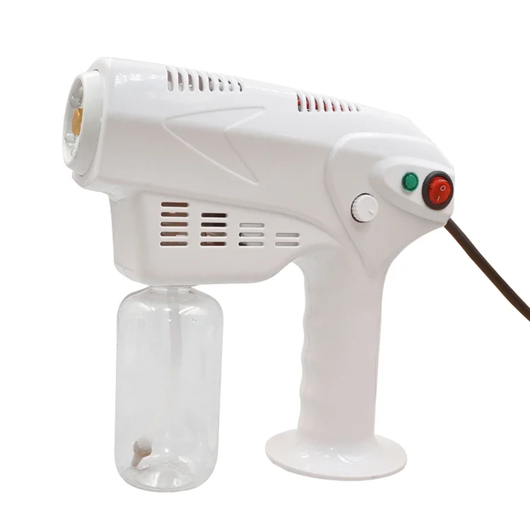 
Hot sale new design model blu ray anion nano spray gun Portable disinfection hand held gun nano spray 