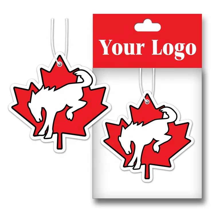 Hanging unscented custom air freshener paper board