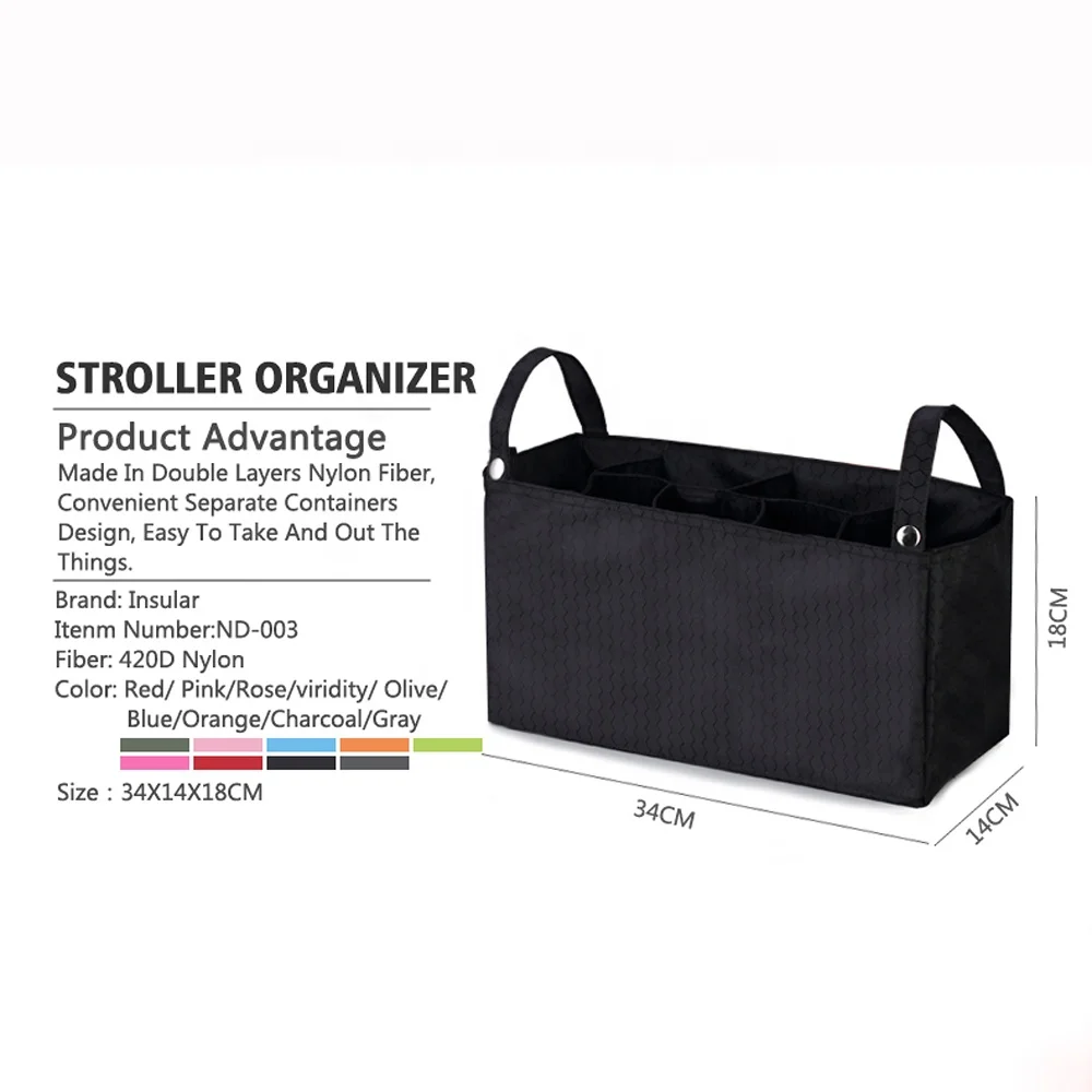 Wholesale Nursery Organizer and Baby Diaper Bag Caddy Hanging Diaper Organizer Storage For Nursery Diaper Stroller Organizer