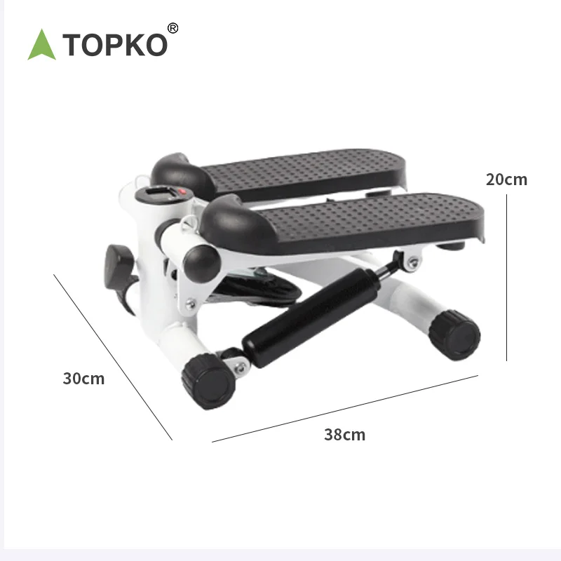 TOPKO popular home fitness aerobic mini stepper with elastic rope exercise machine