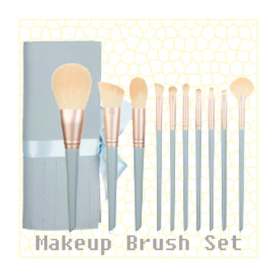 Brushes-pu bag Customization upon request qusart hot selling 7 wallet style makeup brush Makeup Brush Set with high quality