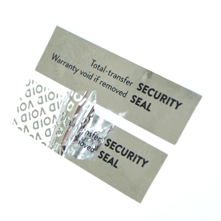 OEM Factory Best Price Silver Color Security OPEN VOID Paper Materials in Rolls