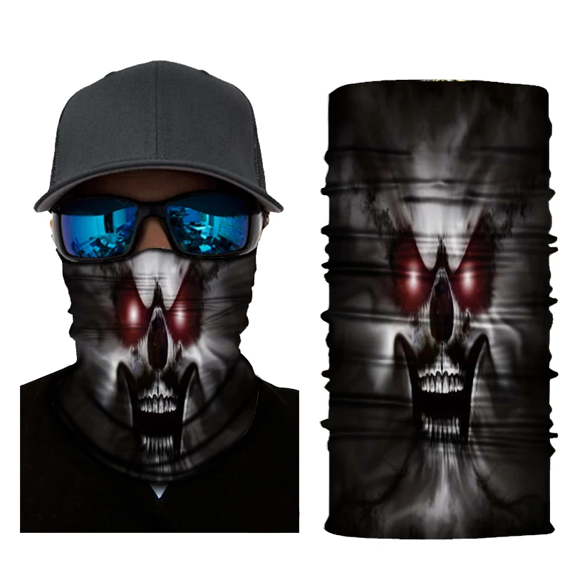 Polyester Microfiber Multifunctional Neck Gaiter Sports Wear Seamless Tube Bandanas for Adults