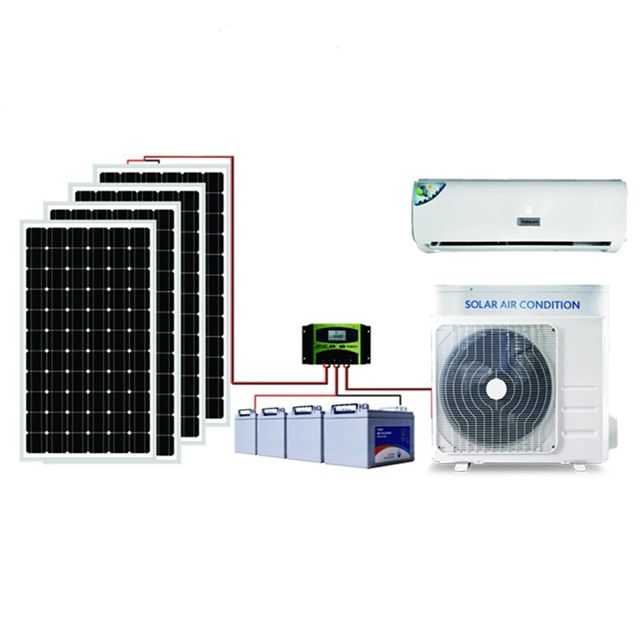Smart 9000btu Off Grid Wall Split Dc Electric Solar Hybride Powered Air Conditioner