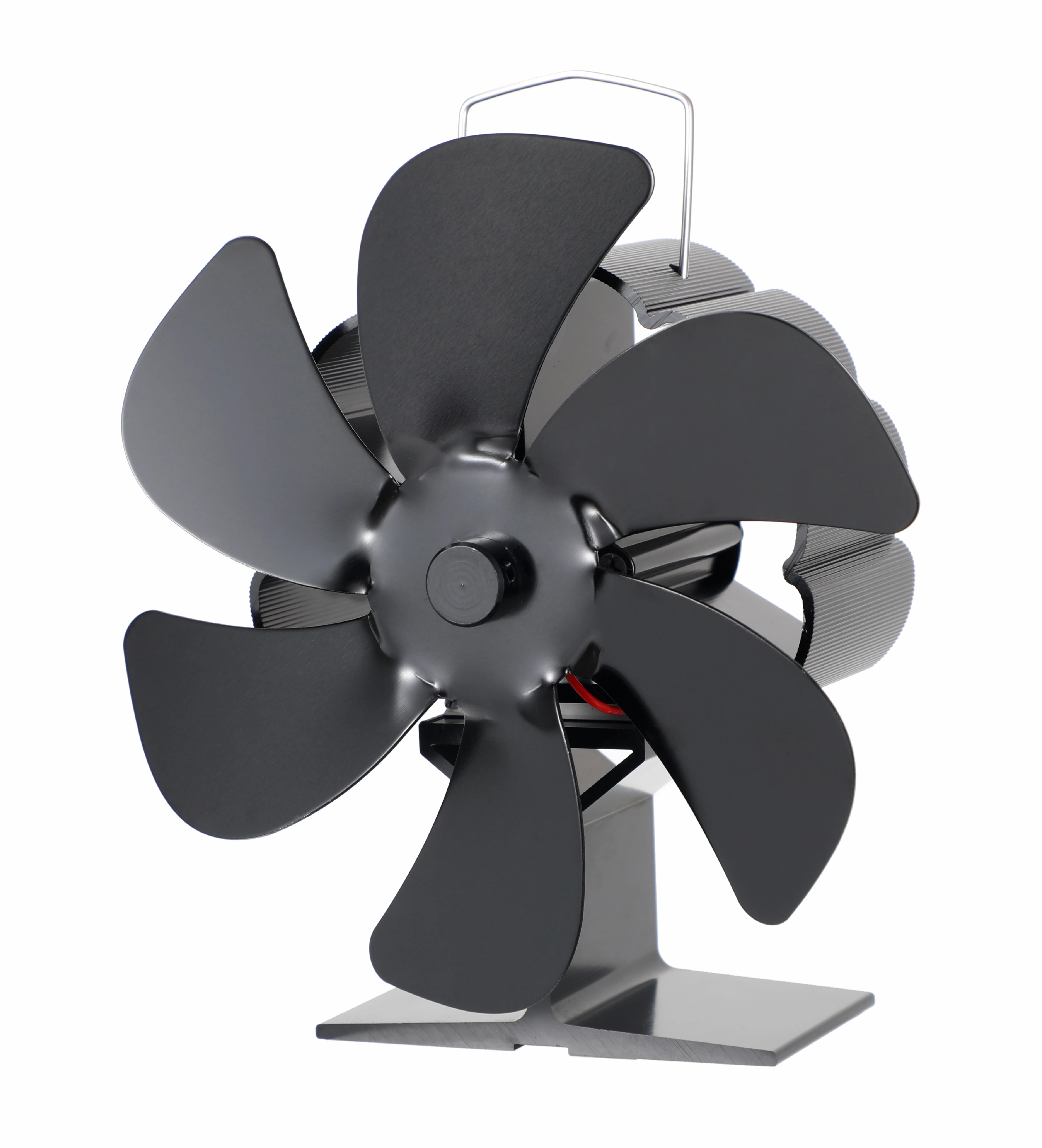 Wholesale Low Price Black Fireplace Fan with 6 Blades Thermal Power Stove Fan Silent Fan