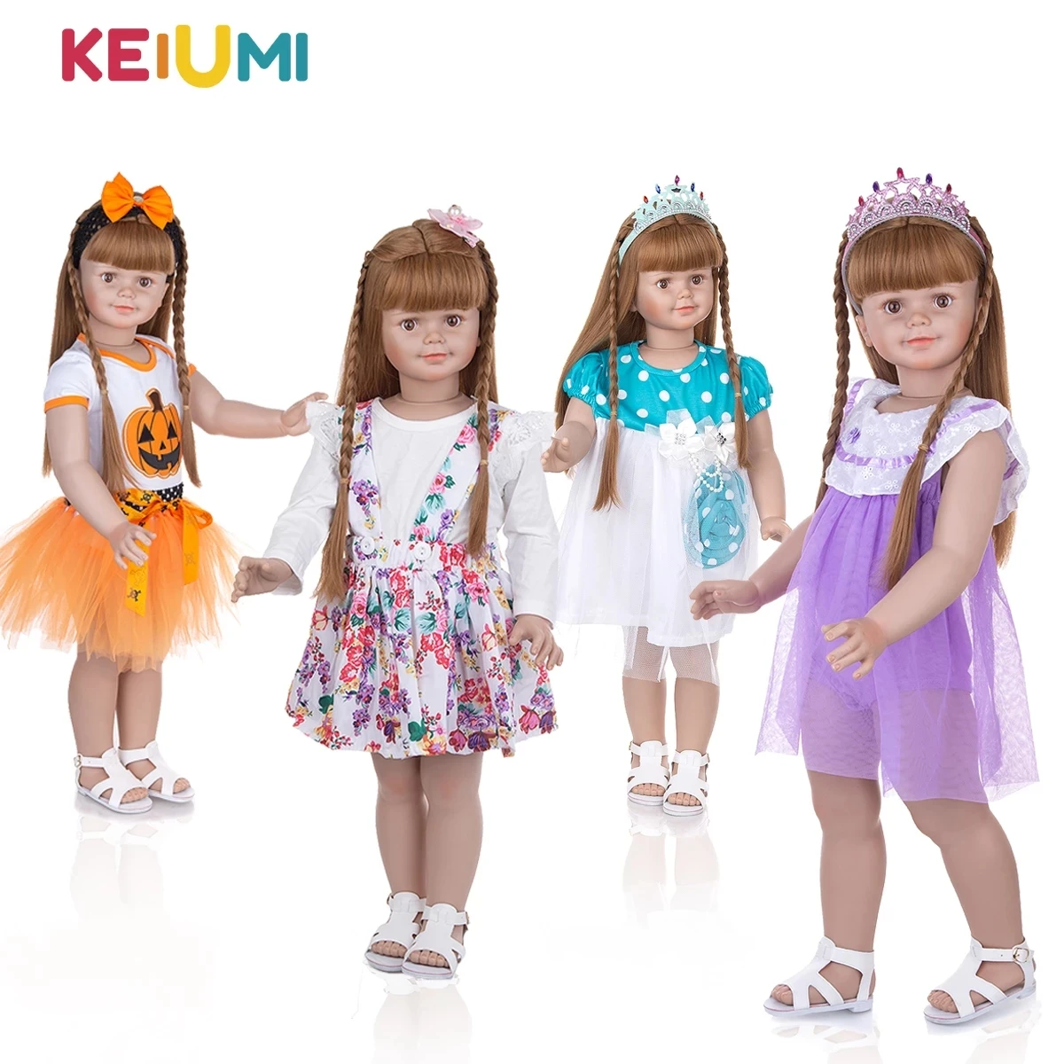 KEIUMI 78cm Full Silicone Reborn Baby Dolls Wholesale Toddler Bebe Reborn Doll Toys for Child Birthday Gift