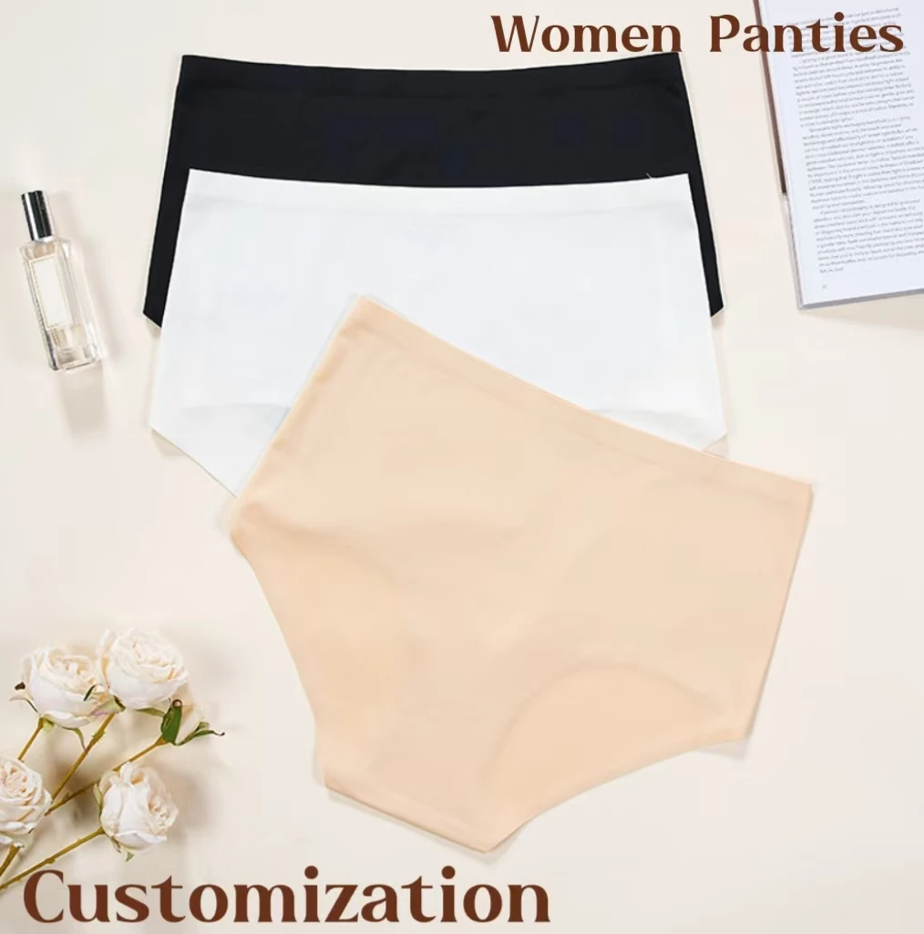 custom logo wholesale plus size panties high waist