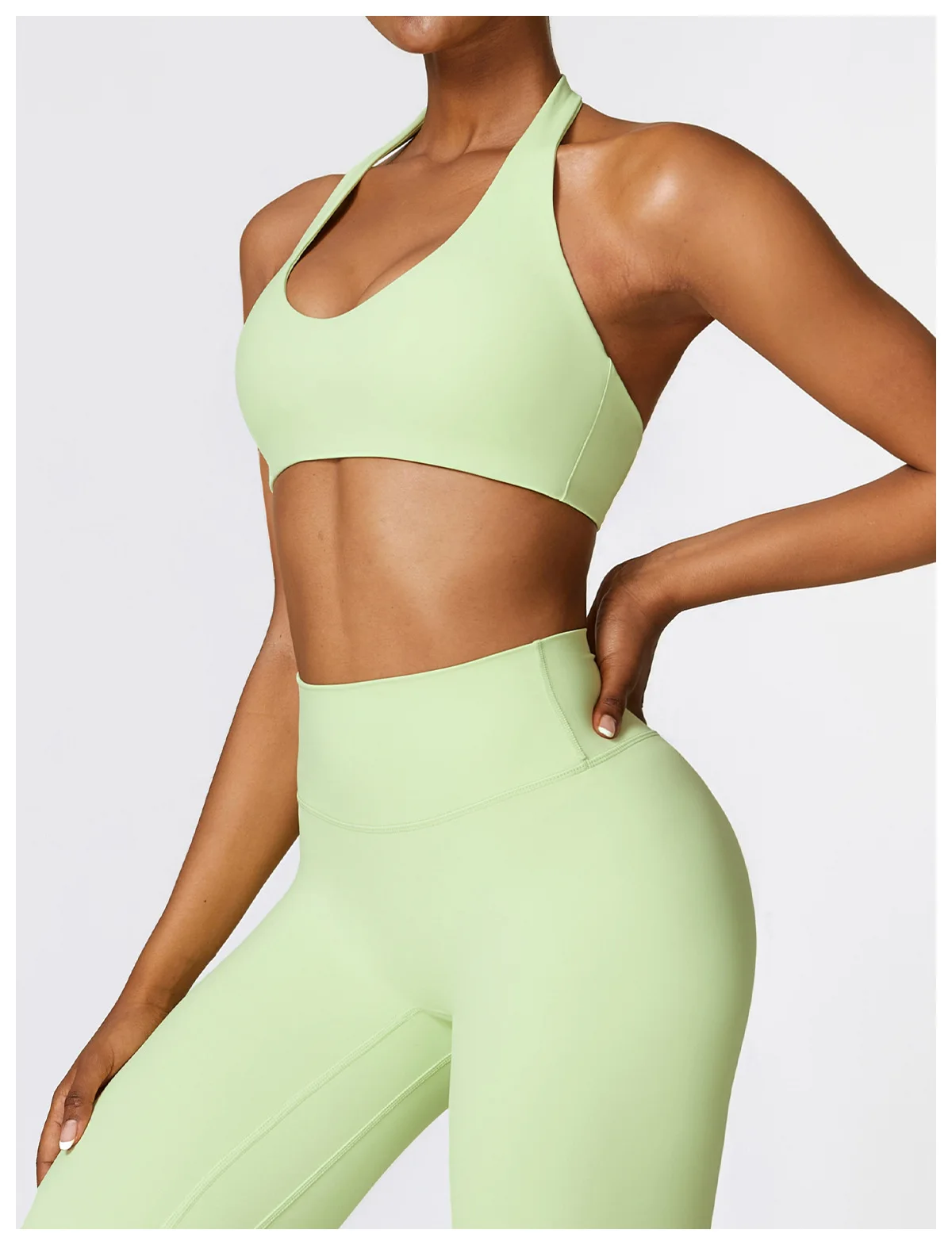 Most Popular In Sports Bras For Woman Halter Neck Running Shockproof Backless Yoga Gym Crop Tops High Support Sports Bra