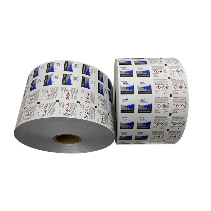 73GSM алюминиевая фольга ламинированная бумага для 70% изопропилового спирта тампоны для дезинфекции Bzk