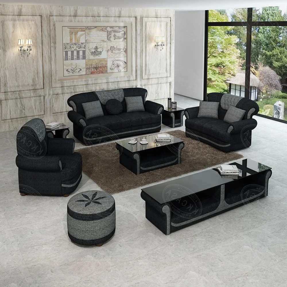 Luxury Modern Beautiful Chesterfield Furniture Sectional Sofa Set Couch Living Room 321 Seat Sofa