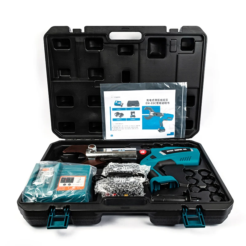 Electric powered hydraulic cable lug crimping  cable lug crimping  tool cable cutter