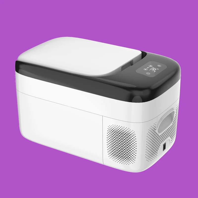  Multi-function mini car fridge with digital control and touch screen smart freezer refrigerator for
