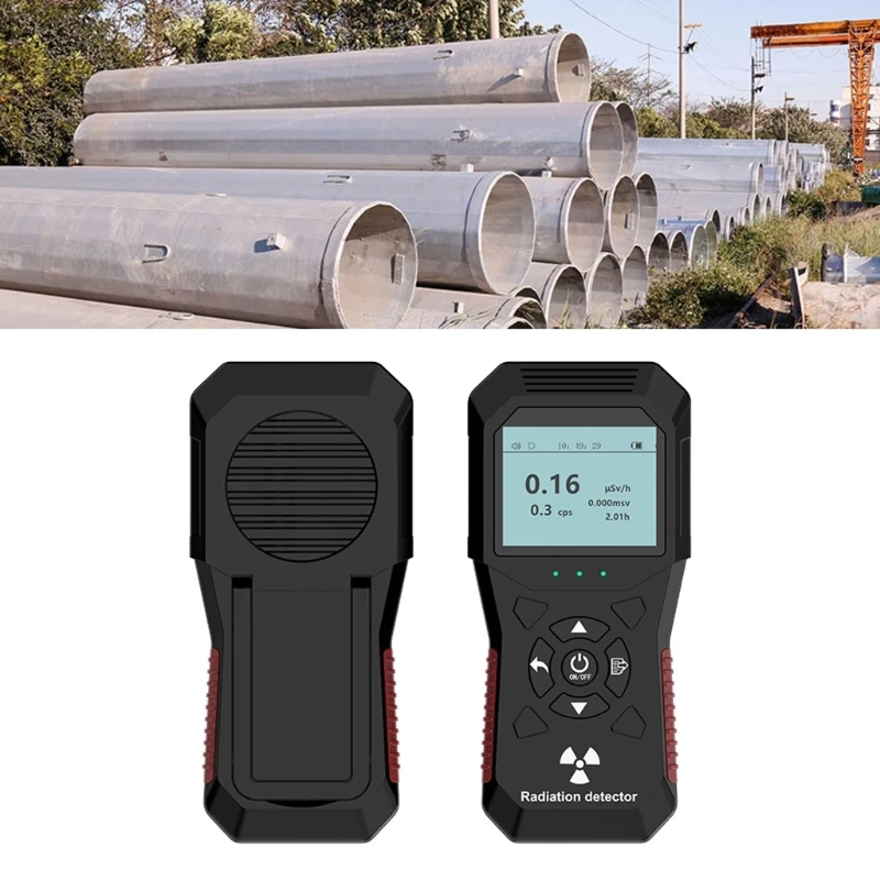 Geigers Counter Nuclear Radiation Detector, Professional High Accuracy Radioactive Detector Data Tester Marble Dosimeter