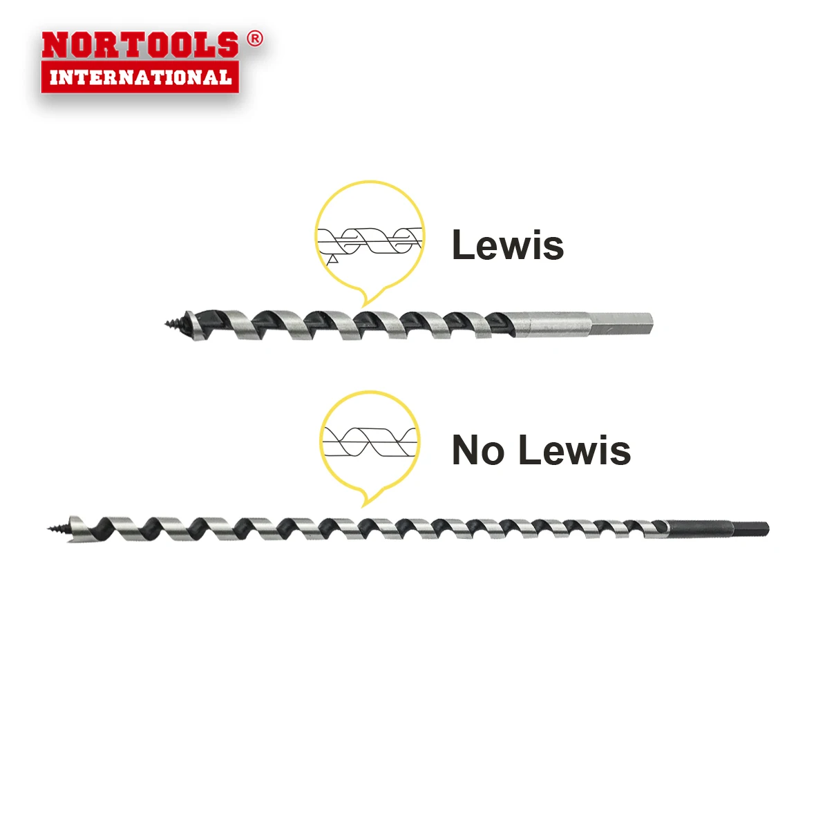 6 Pieces 230 mm Hex Shank Auger Bits for Woodworking Drilling