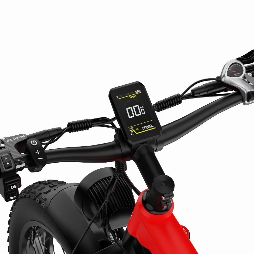 Европейский склад DUOTTS F26 толстые шины Ebike 750 Вт * 2 7 скоростей 26 дюймов Электровелосипеды с полной подвеской Электрический горный велосипед