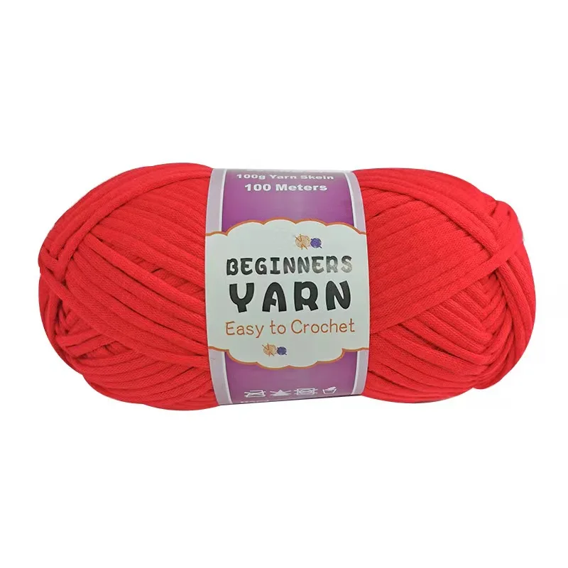 China wholesale source factory  hand knitting crochet 100g ball cotton nylon cored yarn for DIY weaving household