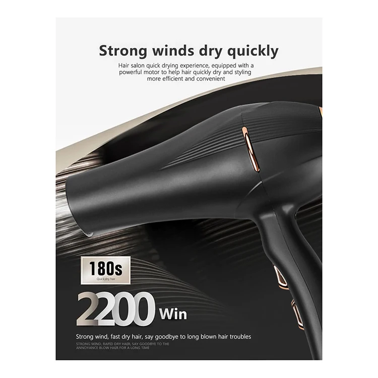 Bldc ionic powerful led secador profesional hairdryer over-heating protection function blower hair dryer