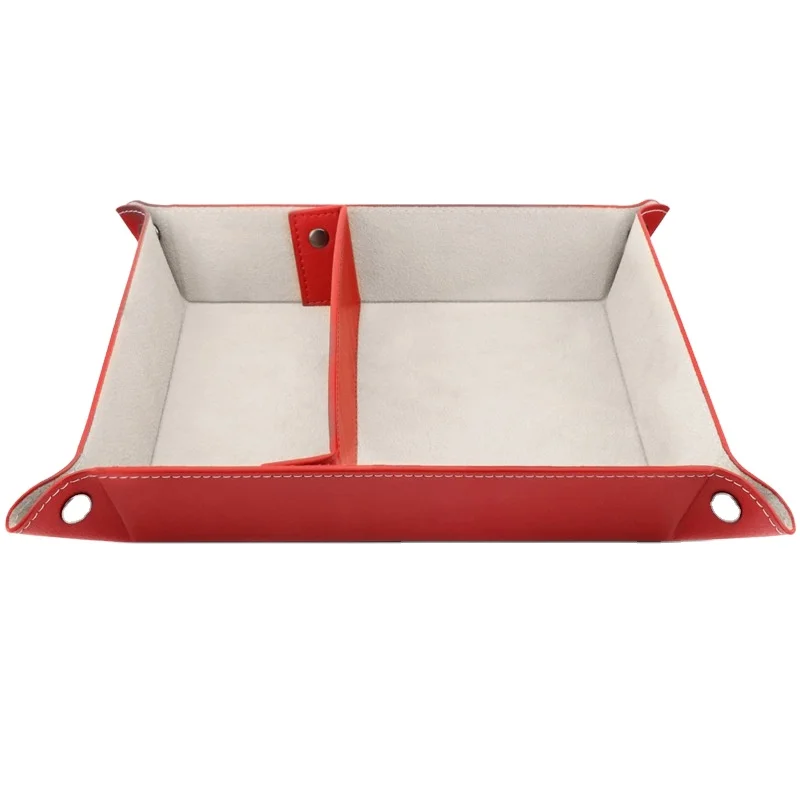 Amazon top sale Small Size Valet tray, PU Leather, Catchall, Men Women Jewelry Key, Desk Storage Plate for Phone Wallet