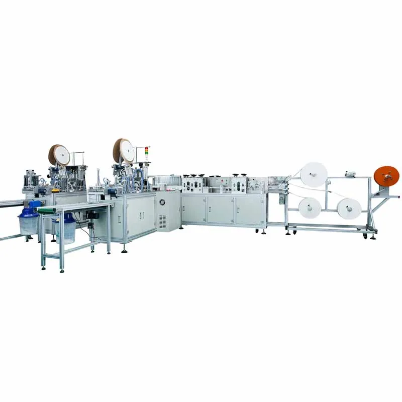 Inward ear cord type pleated mask machine (1 mask body molding device 2 ear cord welding device)