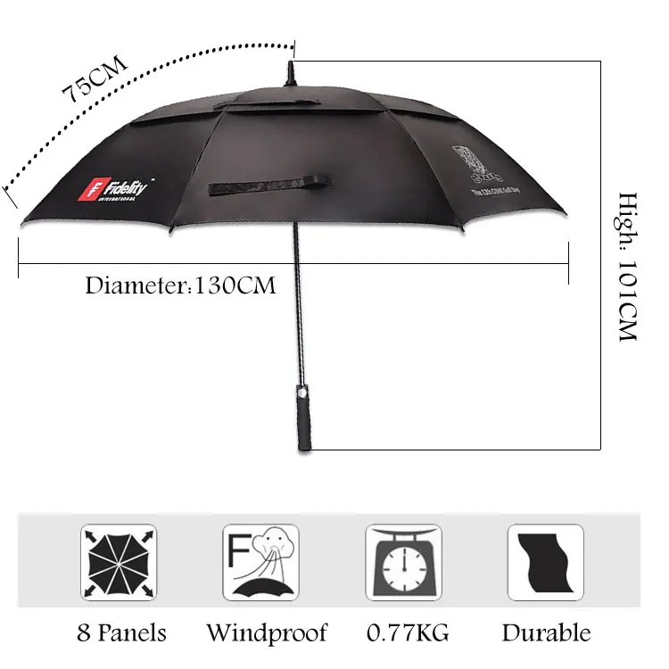 Promotional Gifts Ultra Light UV Wooden Fishing Umbrella Brolly Big Maxi Sun Protection Para Lluvia with Golf Function Logo
