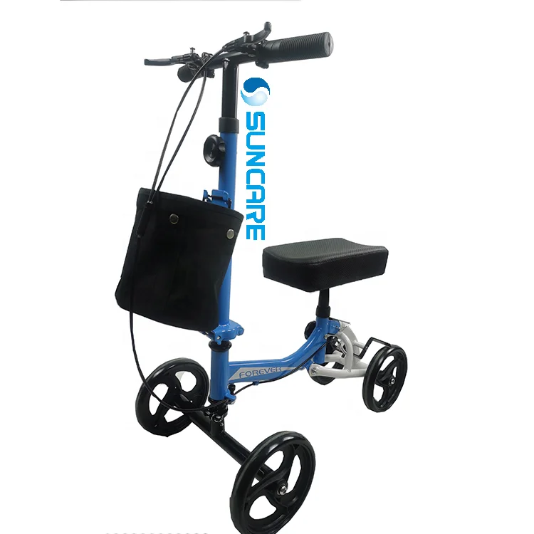 SUNCARE SC4095D Открытый регулируемый складной стальной коленный скутер для взрослых с