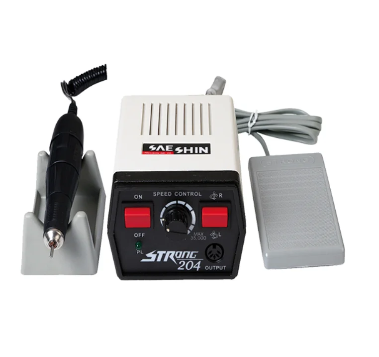 Jinyi 204 Efficient Micromotor 2021 New Trending Adjustable Speed Fast Delivery Low Vibration 35000RPM 65W Nail Drill Machine