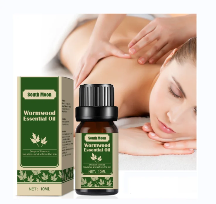 South Moon OEM ODM Natural Plant Essential Oil Mugwort Massage Oil Herbal Cellulite Skin Tightening Oil