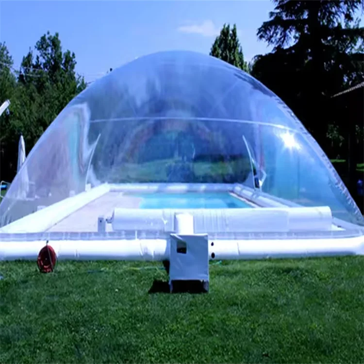 Large inflatable Clear Dome Tent Transparent Bubble Inflatable pool cover tent For Winter