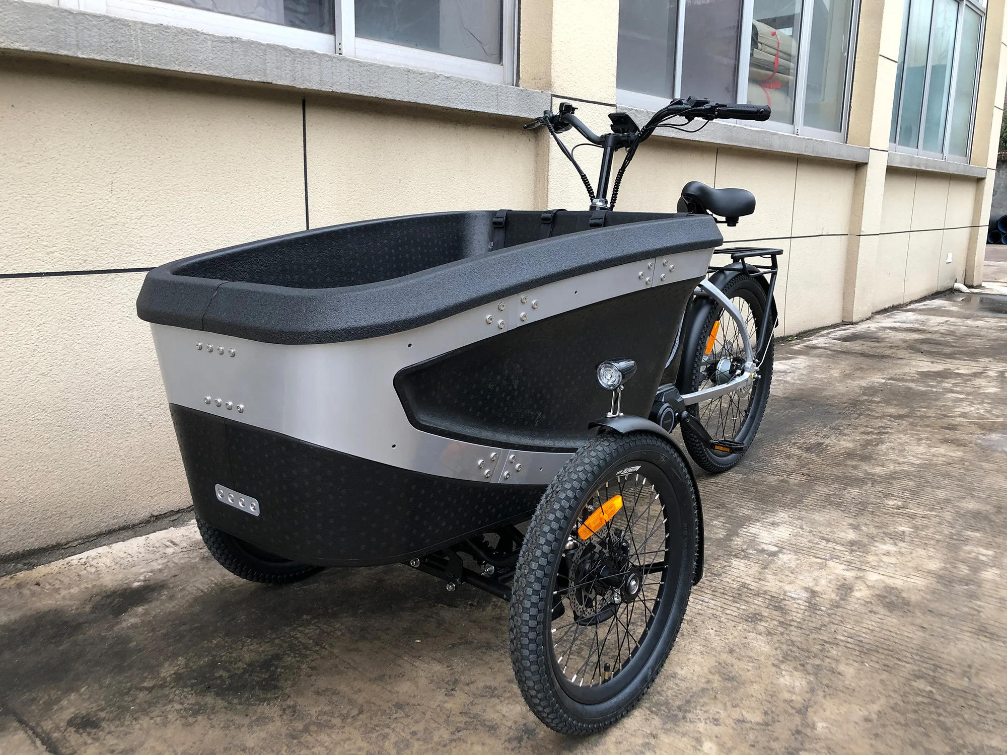 electric bike 3 wheels cargo electric ebike e-cargo family e bicycle epp foam box for adults carry children and baby