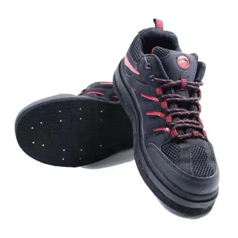 Felt spike neoprene rock fishing rain shoes non slip water sport sea fishing boots low cut steel spike sole fishing shoes