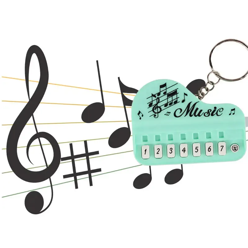 Заводская детская Интерактивная развивающая творческая светящаяся музыкальная мини-электронная пианино брелок игрушка