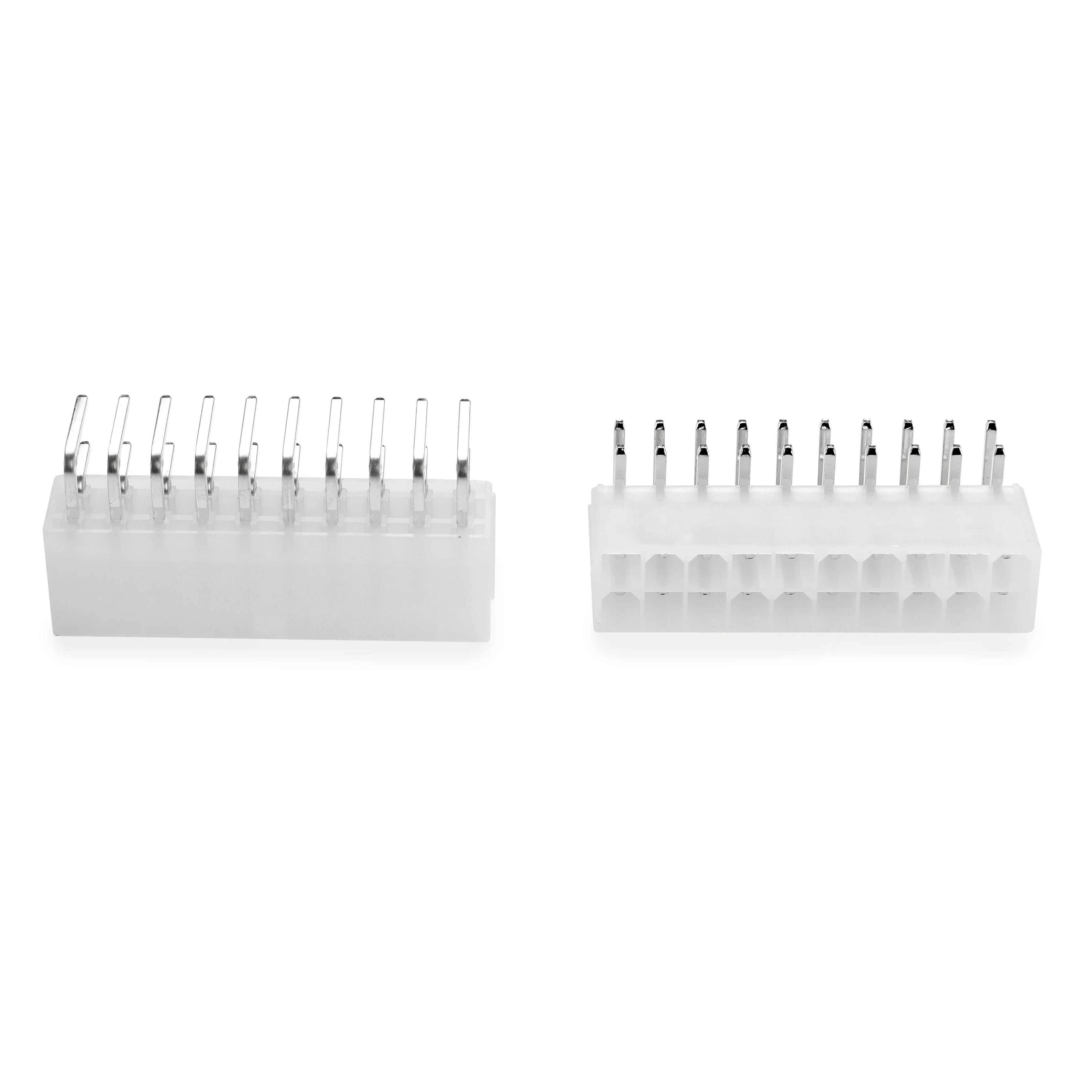 Molex 5557 Minifit jr Header 20 pin connector wire to board pcb header male plug mini fit right angle dual row white 353182010