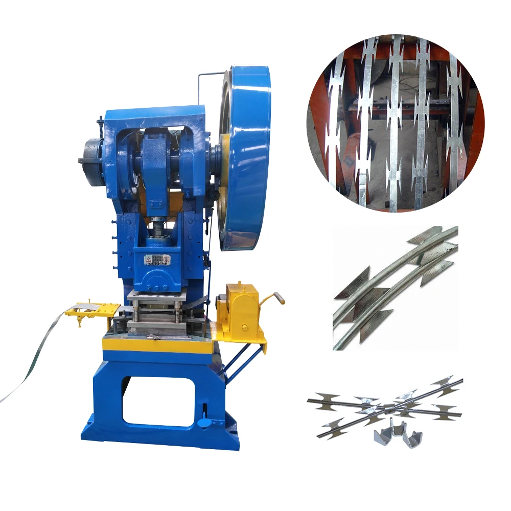 Yangli 63ton heavy duty hot dip iron razor wire making machine