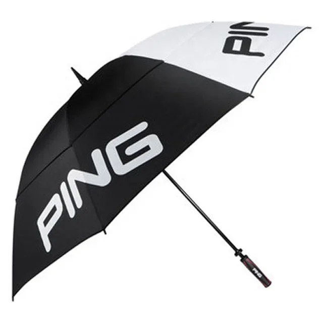  Ping brand custom design automatic wind vent strong ventilation resistance oversize windproof golf umbrella