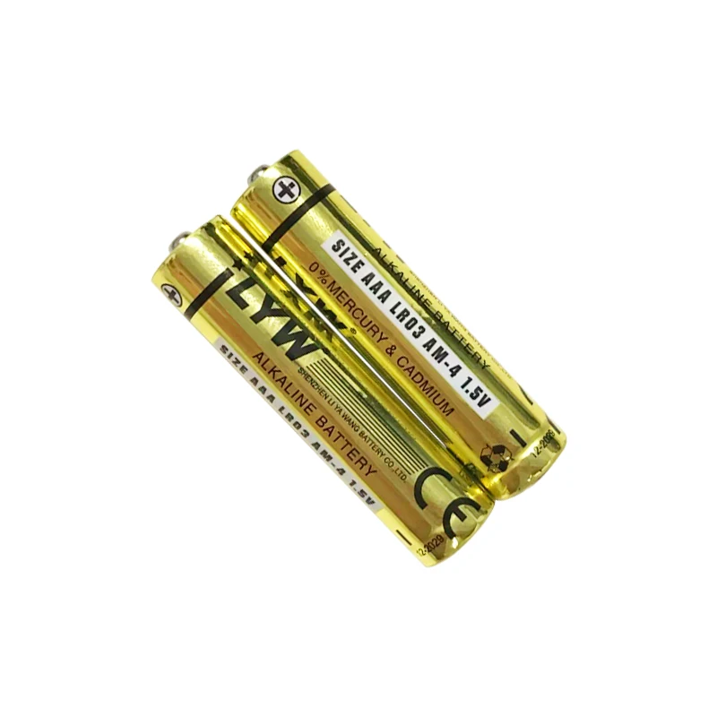 LYW Quality Durable Copper top aaa Batteries / triple Battery with Long-lasting power lr3 1.5v am4 Alkaline battery for sales