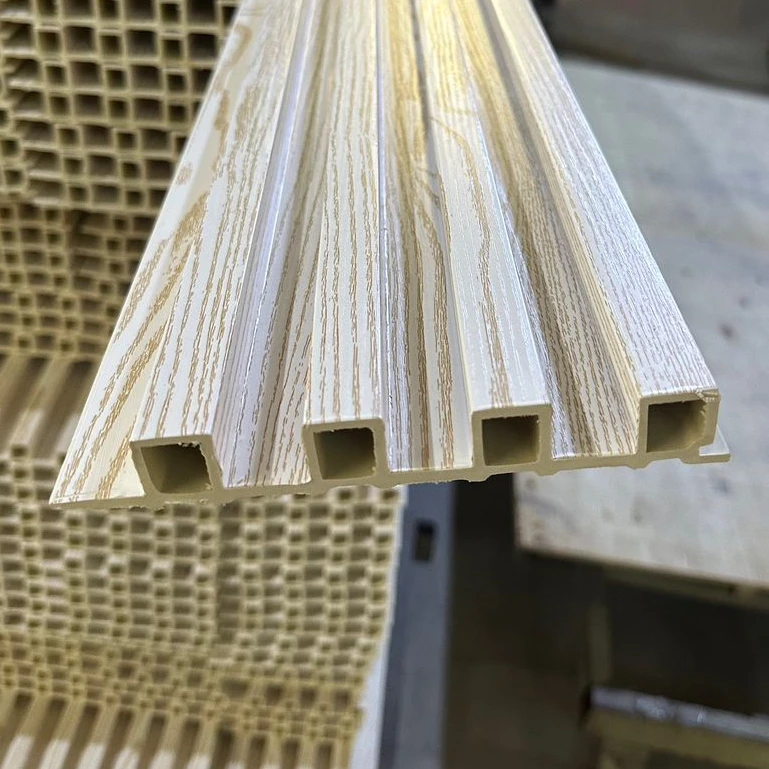 Groove house siding wpc wall panel wood plastic composite panel interior fluted wall slats wooden texture wall panel