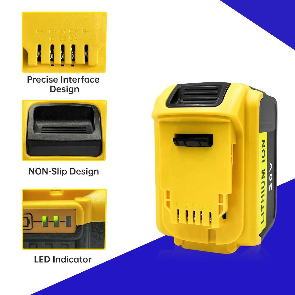 OEM 18V/20V 9.0Ah Power Drill Rechargeable Battery Pack For Dewalts 20V Batteries DCB180 DCB205 DCB204 DCB200