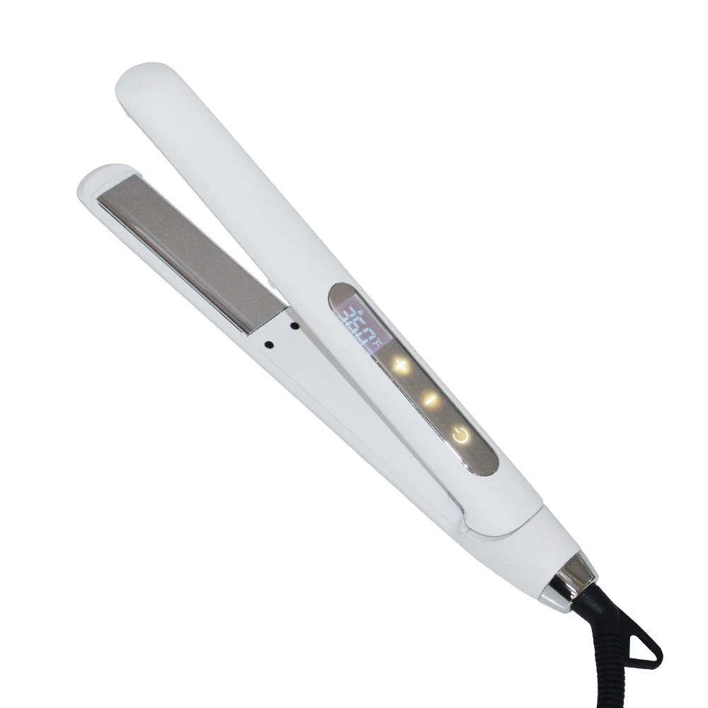 Professional salon hair striaghtener floating ceramic coating flat iron