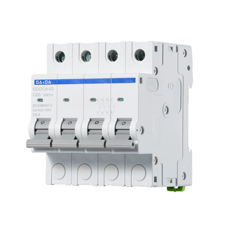 PV Mcb DC 1000V 10KA 4P 63Amp Mini MCB