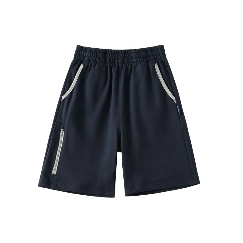 Student casual shorts summer navy blue gray sports shorts