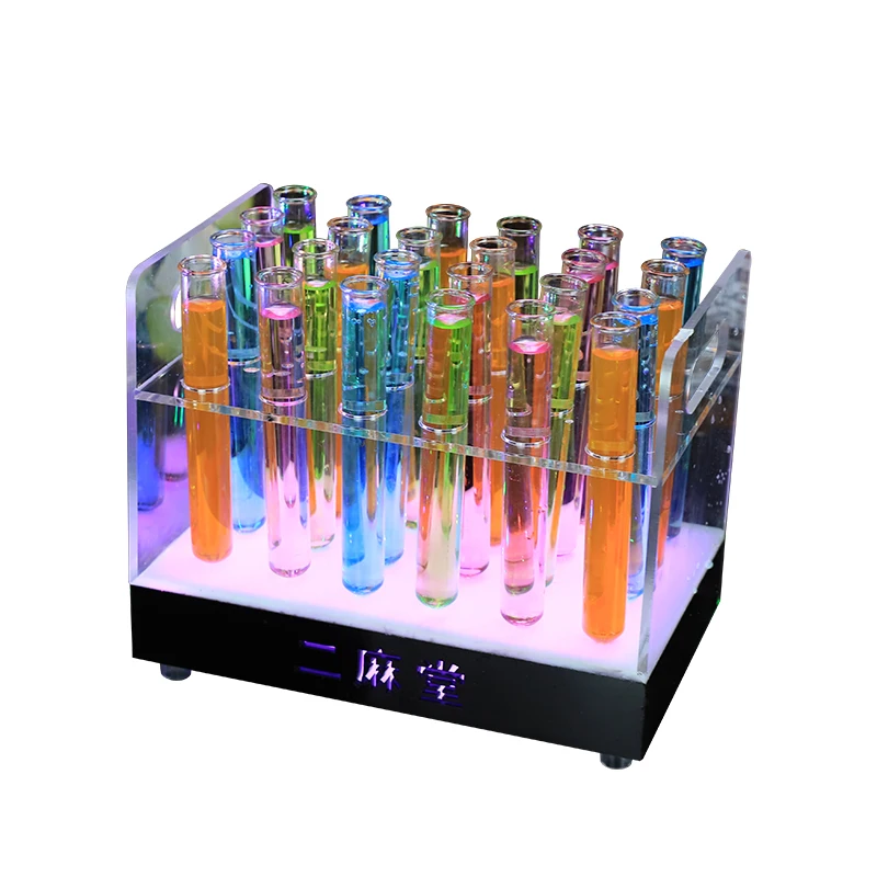 Bar nightclub supplies wine glass LED light-emitting cocktail holder test tube wine Cups rack decoration stand glorifier