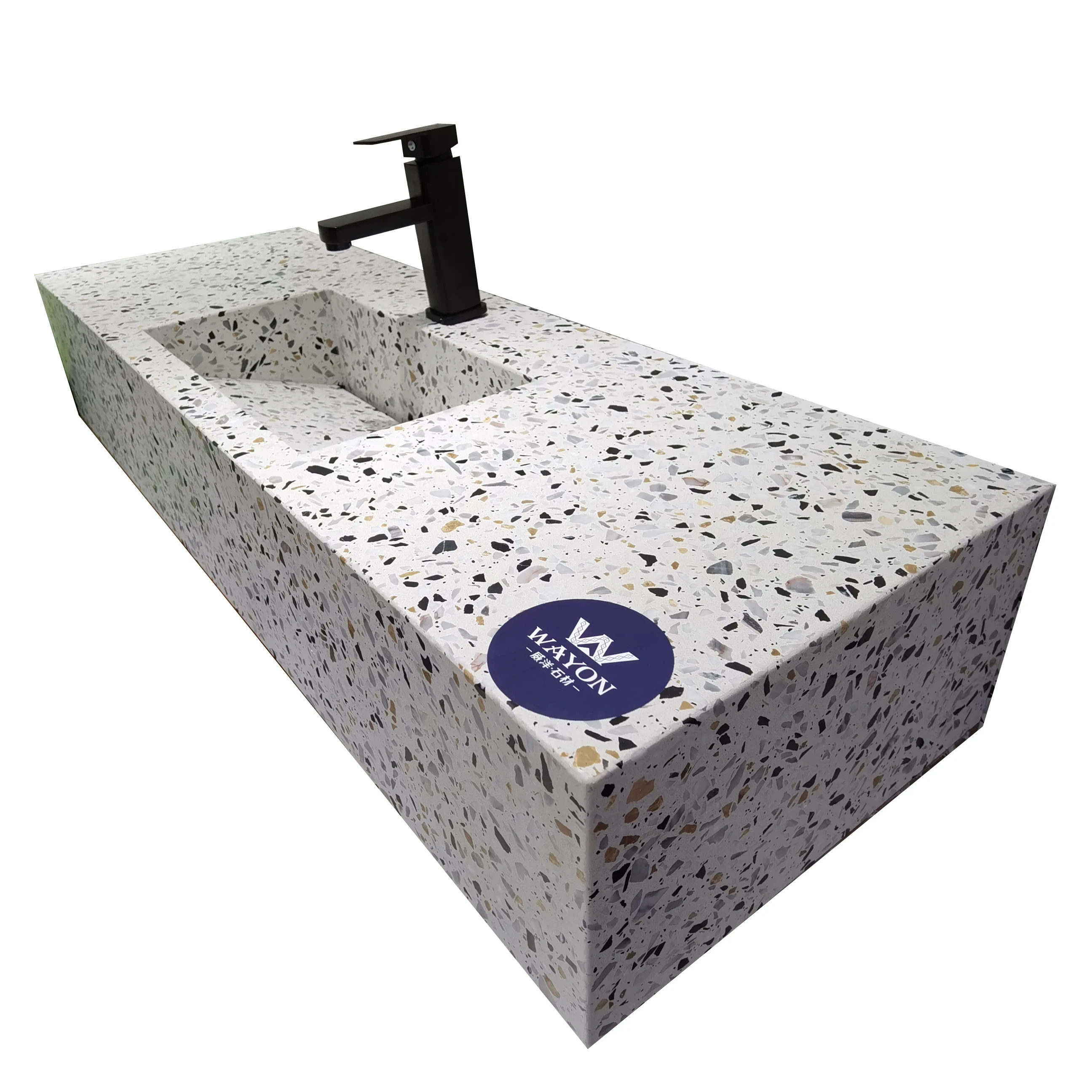 Wayon  Unique Design High Performance Inorganic Terrazzo  Wash Basins Sinks  Experienced in processing  Various shapes