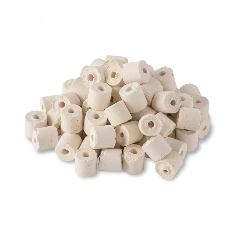 Aquarium filter material top quality aquarium filter media ring dish ceramic white aquarium ceramic ring