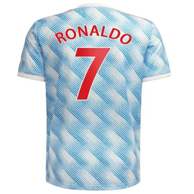 Wholesale Blank #7 Ronaldo Soccer Shirts Hot Sale Man Thailand Quality Ronaldo United Soccer Jersey